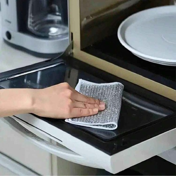 Double Layer Non-Stick Cleaning & Removing Oil Stains Stainless Steel Dish Cloth - Picture 4 of 16